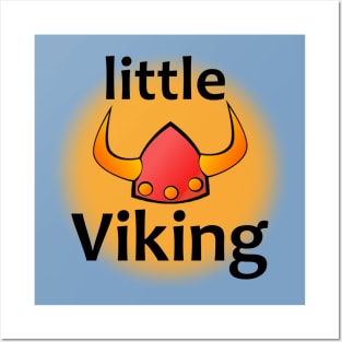 Viking helmet for little vikings Posters and Art